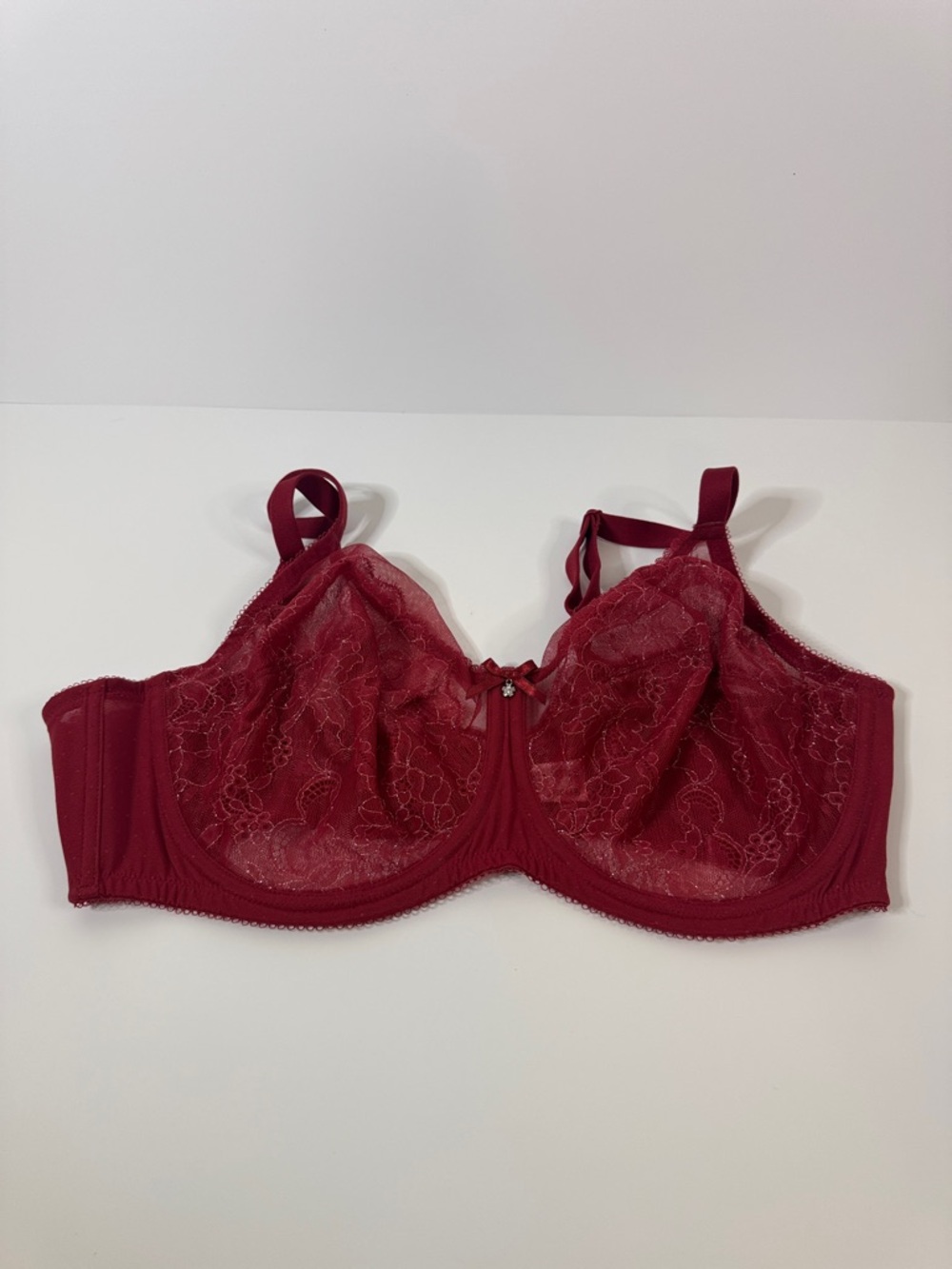 Wacoal Red Lace Underwire Bra 42DD 42E